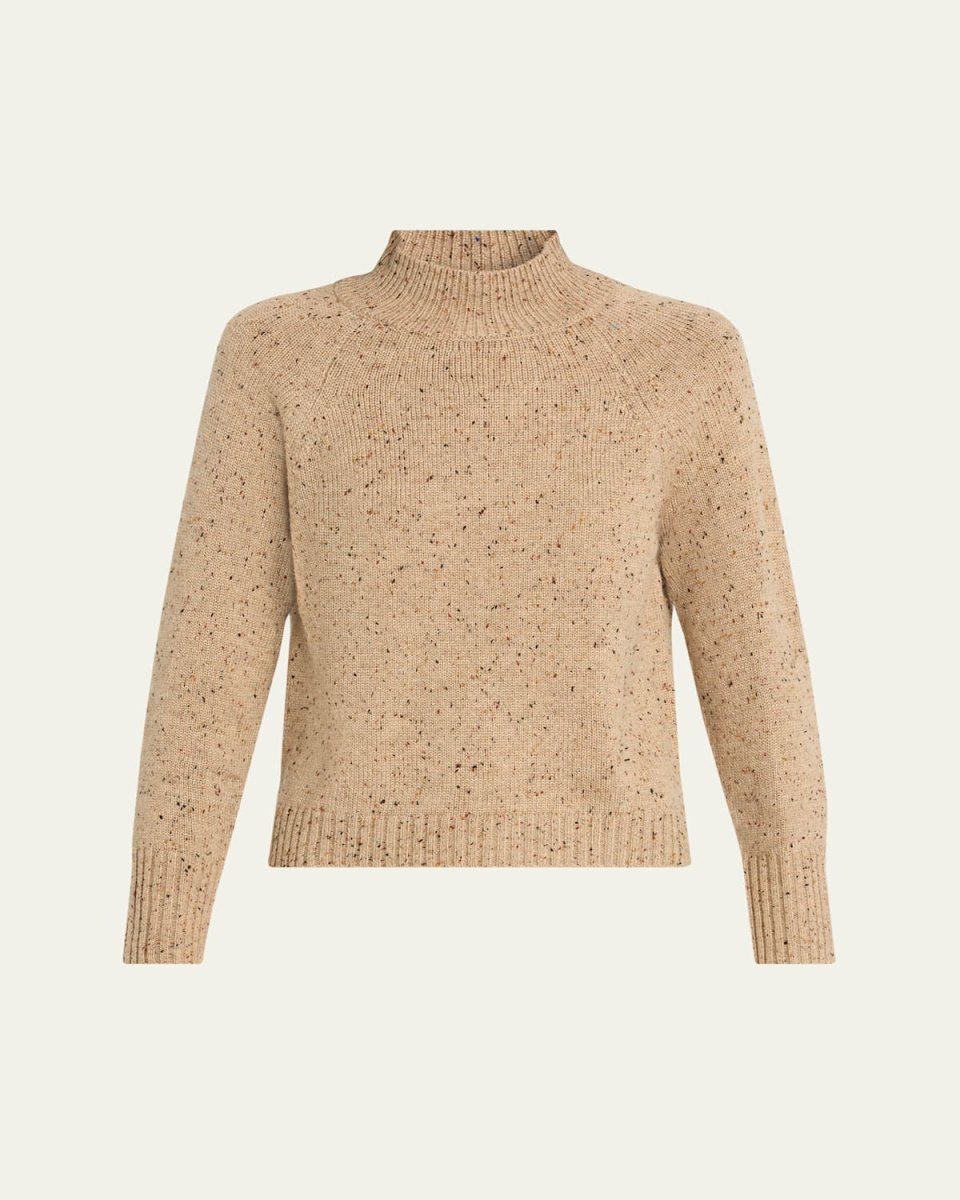 Isabel Speckled Mock-Neck Sweat